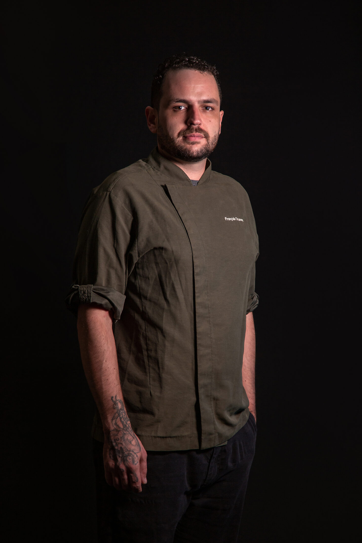 Fran Ozanne, chef, retrato de estúdio